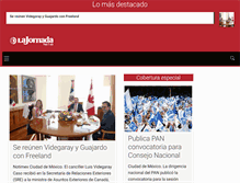 Tablet Screenshot of lajornadasanluis.com.mx